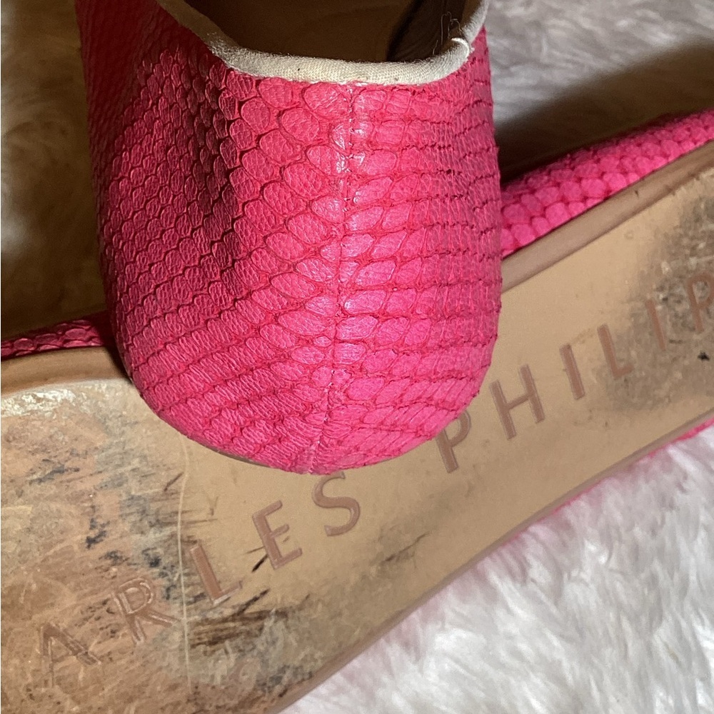 Charles Philip Shanghai Lizzette Flat Size 9.5 - Picture 6 of 7